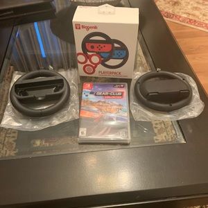 Nintendo switch racing game with racing wheels